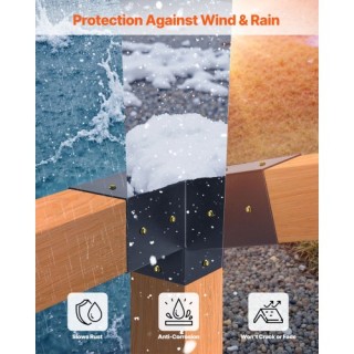 VEVOR 3Δ Σκιάδιο Ράβδων 3.5x3.5 με Βάση LPJJTZ8PCS4XIW0UM001V0