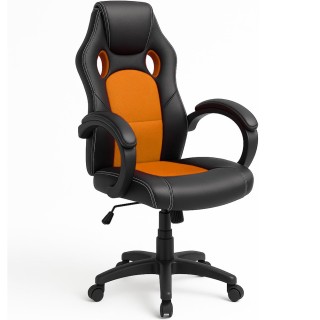 BAKAJI Καρέκλα Γραφείου Διευθυντική με Περιστρεφόμενους Τροχούς Σπο... BAKAJI Καρέκλα Γραφείου Διευθυντική με Περιστρεφόμενους Τροχούς Σπο...