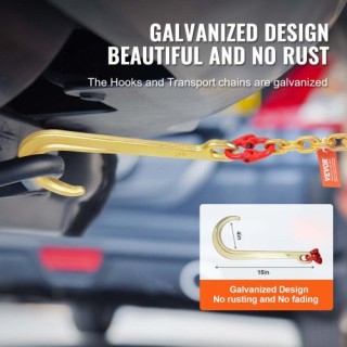 Αλυσίδα Ρυμούλκησης VEVOR 5/16x6 G80 με Γάντζους J & RTJ  RTJGTLMGD...