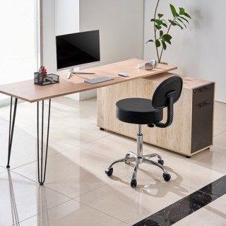 VEVOR Στρογγυλό Περιστρεφόμενο Σκαμπό με Πλάτη Ρυθμιζόμενο Ύψος Μαύ... VEVOR Στρογγυλό Περιστρεφόμενο Σκαμπό με Πλάτη Ρυθμιζόμενο Ύψος Μαύ...