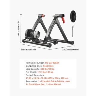 VEVOR Ποδήλατο Trainer με 6 Επίπεδα Αντίστασης, Συμβατό με Τροχούς ... VEVOR Ποδήλατο Trainer με 6 Επίπεδα Αντίστασης, Συμβατό με Τροχούς ...