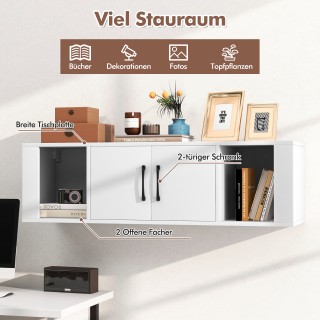 Costway Δίθυρη αιωρούμενη αποθηκευτική ντουλάπα - Επιτοίχιο κρεμαστ... Costway Δίθυρη αιωρούμενη αποθηκευτική ντουλάπα - Επιτοίχιο κρεμαστ...