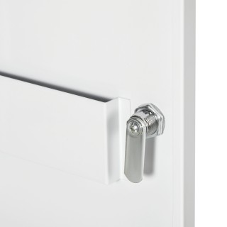 kleankin Ιατρικό ντουλάπι 3 επιπέδων με κλειδαριά και 2 κλειδιά, ατ...