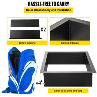 VEVOR Δακτύλιος Εστίας Φωτιάς, 36/30 Διάμετρος, 1.5 mm, με Λαβίδες,... VEVOR Δακτύλιος Εστίας Φωτιάς, 36/30 Διάμετρος, 1.5 mm, με Λαβίδες,...