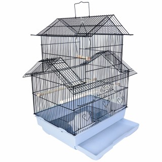 BAKAJI Μαύρο Κλουβί Πουλιών για Πτηνά Παπαγάλους με Ταΐστρες 50.5x... BAKAJI Μαύρο Κλουβί Πουλιών για Πτηνά Παπαγάλους με Ταΐστρες 50.5x...