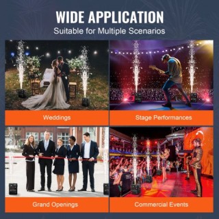 VEVOR Μηχανή Ψυχρών Σπινθήρων 500W για Εκδηλώσεις  YHKZQ500W1GWJ043QV2