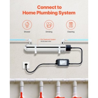 VEVOR 220V 12W UV Φίλτρο Νερού 1GPM SJHXTUV12W4GEMV6YV2