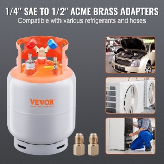 VEVOR  Δεξαμενή Ανάκτησης Ψυκτικού 30lb με Πλωτό Διακόπτη LMHSGDFDK...