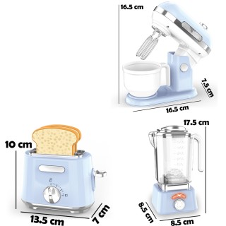 BAKAJI Παιχνίδια Κουζίνας με Μπλε Πλανητικό Μίξερ Φριτέζα Τοστιέρα ... BAKAJI Παιχνίδια Κουζίνας με Μπλε Πλανητικό Μίξερ Φριτέζα Τοστιέρα ...