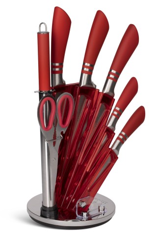 Edenberg Σετ 8τμχ μαχαίρια από Ανοξείδωτο Ατσάλι με Περιστρεφόμενη ... Edenberg Σετ 8τμχ μαχαίρια από Ανοξείδωτο Ατσάλι με Περιστρεφόμενη ...