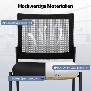 Costway Εργονομικές Καρέκλες Αναμονής με Διχτυωτή Πλάτη και Μαλακή ... Costway Εργονομικές Καρέκλες Αναμονής με Διχτυωτή Πλάτη και Μαλακή ...
