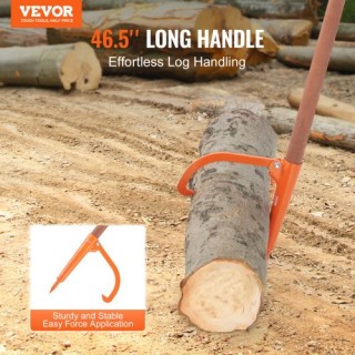 VEVOR  Περιστρεφόμενος Ανυψωτήρας Κορμών Peavey 46.5 με Ξύλινη Λαβή...