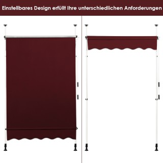 Costway Πτυσσόμενη Κλειστού Τύπου Τέντα 150 cm Χωρίς Τρυπάνι, UV Αν... Costway Πτυσσόμενη Κλειστού Τύπου Τέντα 150 cm Χωρίς Τρυπάνι, UV Αν...