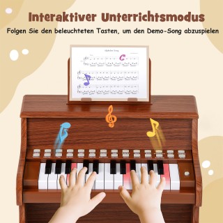 Costway 25 Πλήκτρων Μίνι Ψηφιακό Πιάνο για Παιδιά, Ηλεκτρικό Πιάνο ...