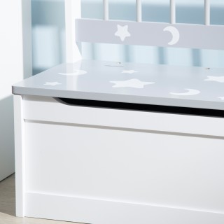 ZONEKIZ Μοντέρνο στήθος παιχνιδιών με ανυψωτικό αερίου, MDF και ξύλ... ZONEKIZ Μοντέρνο στήθος παιχνιδιών με ανυψωτικό αερίου, MDF και ξύλ...