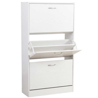 BAKAJI Παπουτσοθήκη 3 Πόρτες Ράφια Διπλού Βάθους Ξύλο MDF 63x24x11... BAKAJI Παπουτσοθήκη 3 Πόρτες Ράφια Διπλού Βάθους Ξύλο MDF 63x24x11...