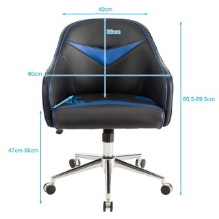 Costway Περιστρεφόμενη Καρέκλα Γραφείου με Ρυθμιζόμενο Ύψος & Γωνία...