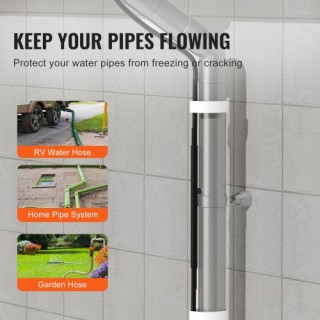 VEVOR  Αυτορυθμιζόμενο Καλώδιο Θέρμανσης Σωλήνων 36,6μ 16,4W/m με Θ...