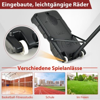 Costway Διασκεδαστική Μπασκέτα με Ρυθμιζόμενο Ύψος και Ανθεκτική Κ... Costway Διασκεδαστική Μπασκέτα με Ρυθμιζόμενο Ύψος και Ανθεκτική Κ...