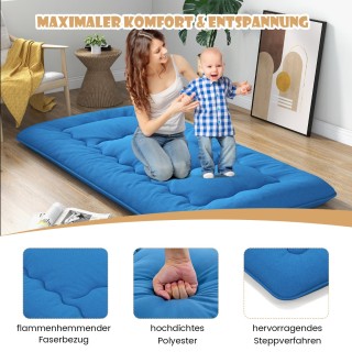 Costway Πολυλειτουργικό Στρώμα Φουτόν με Αφαιρούμενο Κάλυμμα και Τσ...