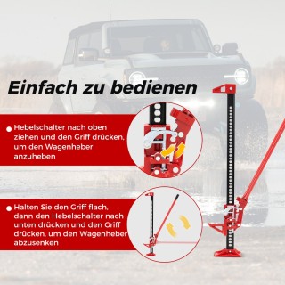 Costway  Βαρέως Τύπου Ανυψωτικό Οχημάτων με Ρυθμιζόμενο Ύψος 15-112...