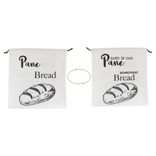 Villa dEste Home Διπλής Όψης Βαμβακερό Σακουλάκι Ψωμιού με Κορδόνι ...