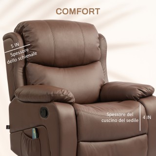 HOMCOM Πολυθρόνα Χαλάρωσης Ανακλινόμενη με 8 Σημεία Μασάζ Θερμαινόμ... HOMCOM Πολυθρόνα Χαλάρωσης Ανακλινόμενη με 8 Σημεία Μασάζ Θερμαινόμ...