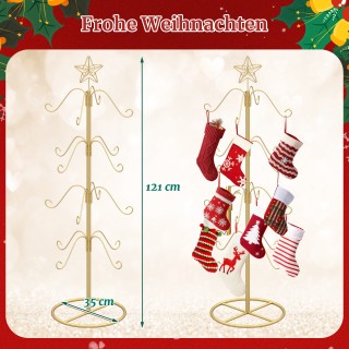 Costway Χριστουγεννιάτικο Δέντρο Στήριξης Κάλτσας με 16 Άγκιστρα & ... Costway Χριστουγεννιάτικο Δέντρο Στήριξης Κάλτσας με 16 Άγκιστρα & ...