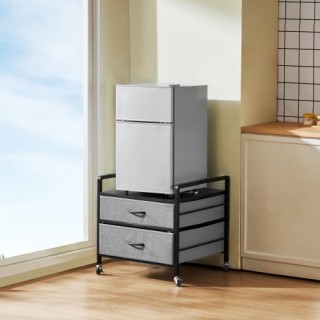 VEVOR Γκρι Βάση Μίνι Ψυγείου με Αποθηκευτικό Χώρο και 2 Συρτάρια 17...