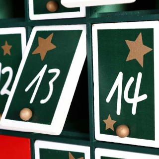 BAKAJI  Ημερολόγιο Αντίστροφης Μέτρησης Χριστουγέννων Ξύλινο Δέντρο...