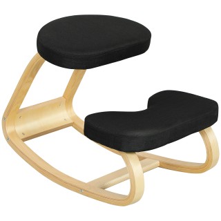 HOMCOM  Καρέκλα Γονυκλισίας με Κίνηση Κουνιστή, από Ύφασμα με Αίσθη...