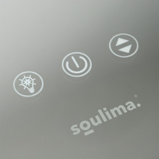 Soulima Επιτοίχιος Καθρέφτης Μακιγιάζ 80x62 cm με Ρυθμιζόμενο Φωτισ...