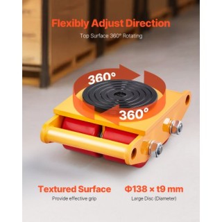 VEVOR Μηχανικό Πατίνι 13228 λίβρες 6Τ Πατίνι Μηχανημάτων με Λαβή κα...