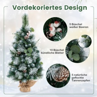 Costway Φωτιζόμενο Τεχνητό Χριστουγεννιάτικο Δέντρο 90εκ με 30 LED ... Costway Φωτιζόμενο Τεχνητό Χριστουγεννιάτικο Δέντρο 90εκ με 30 LED ...