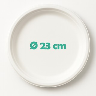 Shally Dogan 500 Οικολογικά Ρηχά Πιάτα μιας Χρήσης από 100% Βιοδιασ... Shally Dogan 500 Οικολογικά Ρηχά Πιάτα μιας Χρήσης από 100% Βιοδιασ...