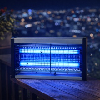 BAKAJI Λάμπα Led Αντικουνουπική & Εντομοκτόνα Εξωτερικού Χώρου (2 Τ...