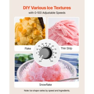 VEVOR Μηχανή Παραγωγής Χιονιού 40KG/24H, Ηλεκτρικό Μηχάνημα Θρυμματ... VEVOR Μηχανή Παραγωγής Χιονιού 40KG/24H, Ηλεκτρικό Μηχάνημα Θρυμματ...