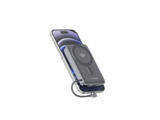 SWISSTEN Φορητός Φορτιστής MagSafe Qi2 15W, 10000 mAh με Ενσωματωμέ...
