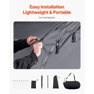 VEVOR Αδιάβροχη Σκηνή Αποθήκευσης Ποδηλάτων για 4-5 Ποδήλατα SXZXCP...