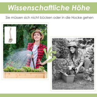 Costway Υψίστης Ποιότητας Ξύλινη Υπερυψωμένη Κλίνη Κήπου από Έλατο... Costway Υψίστης Ποιότητας Ξύλινη Υπερυψωμένη Κλίνη Κήπου από Έλατο...