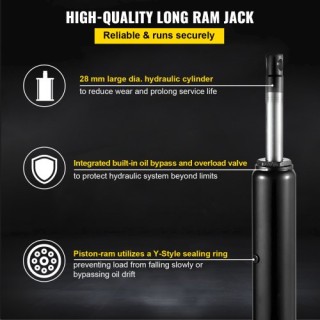 Υδραυλικός Γρύλος VEVOR 3 Τόνων με Μονοπίστονη Αντλία και Βάση Clev... Υδραυλικός Γρύλος VEVOR 3 Τόνων με Μονοπίστονη Αντλία και Βάση Clev...