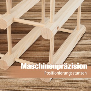 Costway Ξύλινη Ραφιέρα Κρασιών με Προσαρμόσιμο Σχεδιασμό και Χωρητ... Costway Ξύλινη Ραφιέρα Κρασιών με Προσαρμόσιμο Σχεδιασμό και Χωρητ...