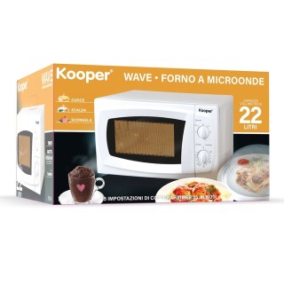 Kooper Φούρνος Μικροκυμάτων 22L με 5 Ρυθμίσεις Μαγειρέματος, Λειτου...