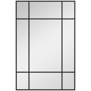 HOMCOM Καθρέφτης Τοίχου Στυλ Παράθυρο με Κατακόρυφη και Οριζόντια Τ...