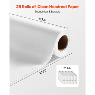 VEVOR Χαρτί Κεφαλής Ιατρικής Εξέτασης 25τμχ 8.5x225ft TZZGHTZZJ85IV...