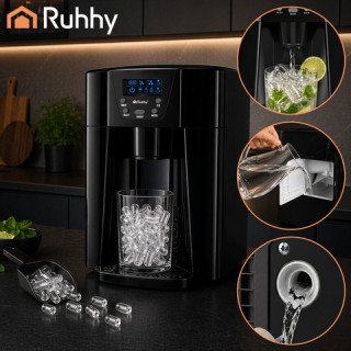 Ruhhy Παγομηχανή 3 λτ Παραγωγής 12 kg/24ωρο Μαύρη 27306 Ruhhy Παγομηχανή 3 λτ Παραγωγής 12 kg/24ωρο Μαύρη 27306