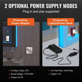 Ράφι Μπουκαλιών LED VEVOR 48 με Έλεγχο RF & Εφαρμογής  KZXBGLED248R...