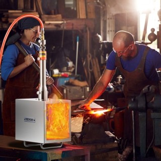 VEVOR  Φορητός Προπάνιος Φούρνος 1 Καυστήρα Σιδηρουργίας 2600°C Μαχ...