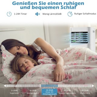 Costway  Φορητό Κλιματιστικό 4 σε 1 με 9000 BTU για Χώρους έως 20㎡ ...