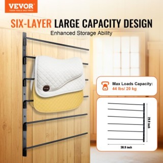 VEVOR Επιτοίχια Βάση Σέλας Έξι Επιπέδων για Αγγλικές & Δυτικές Σέλε...